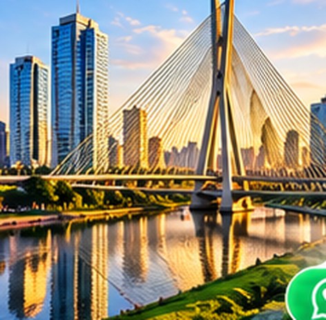 Ponte estaiada em São Paulo